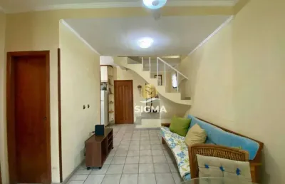 Apartamento com 2 dormitórios à venda, 68 m² por r$ 345.000,00 - tombo - guarujá/sp