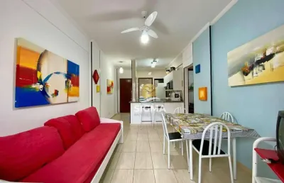 Apartamento com 2 quartos à venda na praia do tombo - guarujá/sp.