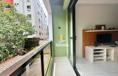 Apartamento com 2 dormitórios à venda, 80 m² por r$ 310.000 - tombo - guarujá/sp.