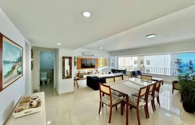 Apartamento com 4 quartos sendo 2 suítes à venda, 185 m² por r$ 900.000 - pitangueiras - guarujá/sp.