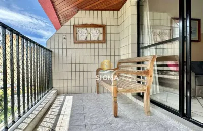 Apartamento com 2 quartos sendo 1 suíte à venda, 93 m² por r$ 500.000 - tombo - guarujá/sp.