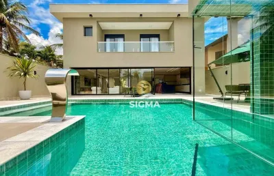 Casa com 6 suítes à venda no condomínio jardim acapulco - guarujá/sp.