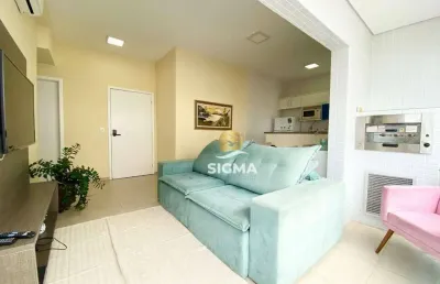 Apartamento com 2 quartos sendo 1 suíte à venda na praia das pitangueiras - guarujá/sp.