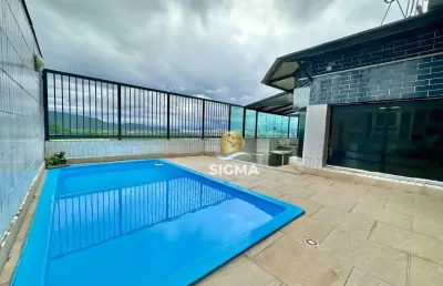 Cobertura com 3 quartos 1 suíte à venda, 165 m² por r$ 880.000 - jardim astúrias - guarujá/sp.
