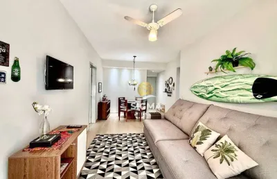 Apartamento com 2 quartos sendo 1 suíte à venda, 88 m² por r$ 760.000 - jardim astúrias - guarujá/sp.