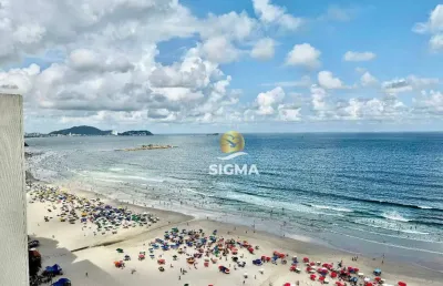 Frente mar - apartamento com 2 quartos sendo 1 suíte à venda na praia das pitangueiras - guarujá/sp.