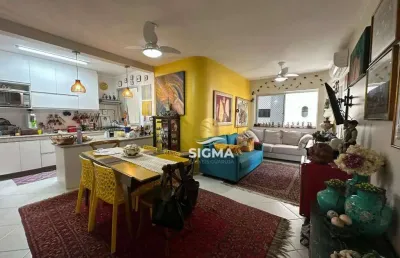 Apartamento com 2 quartos sendo 1 suíte à venda, 95 m² por r$ 700.000 - pitangueiras - guarujá/sp.