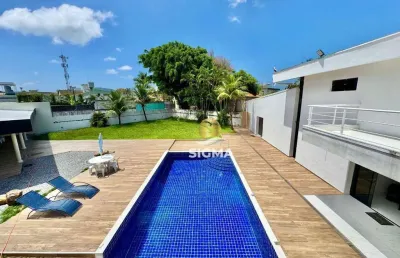 Casa com 5 suítes à venda, 416 m² por r$ 3.800.000 - enseada - guarujá/sp.
