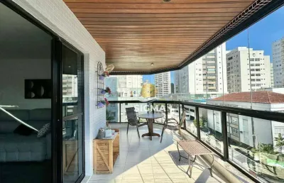 Apartamento com 3 quartos sendo 2 suítes à venda, 116 m² por r$ 600.000 - jardim astúrias - guarujá/sp.