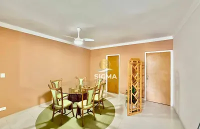 Apartamento com 3 dormitórios sendo 1 suíte à venda, 120 m² por r$ 620.000 - pitangueiras - guarujá/sp.
