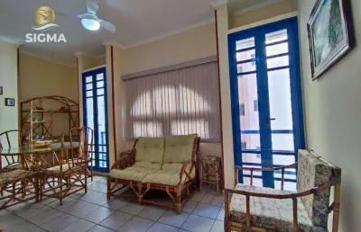 Apartamento na praia do tombo de 2 dormitórios com 1 vaga. guarujá-sp.
