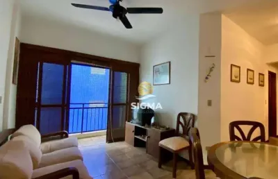 Apartamento com 2 quartos sendo 1 suíte à venda na praia das astúrias - guarujá/sp.