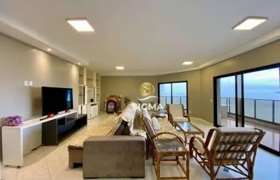 Frente mar - apartamento com 4 suítes à venda na praia das astúrias - guarujá/sp.