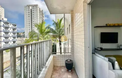 Apartamento com 2 quartos sendo 1 suíte à venda, 70 m² por r$ 340.000 - jardim astúrias - guarujá/sp.