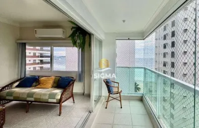 Apartamento com 3 suítes  à venda, 130 m² por r$ 1.300.000 - jardim astúrias - guarujá/sp