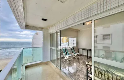 Vista mar - apartamento com 3 suítes à venda, 130 m² por r$ 1.010.000 - jardim astúrias - guarujá/sp.