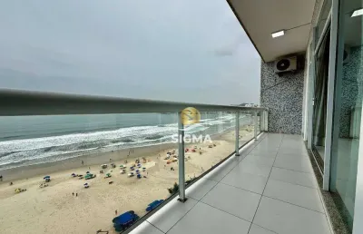 Frente mar - apartamento com 3 suítes à venda, 160 m² por r$ 1.600.000 - pitangueiras - guarujá/sp.