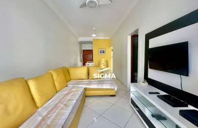 Apartamento com 2 dormitórios sendo 1 suíte à venda, 80 m² por r$ 410.000 - pitangueiras - guarujá/sp.