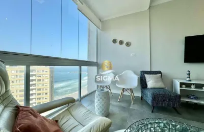 Apartamento com 2 dormitórios à venda, 98 m² por r$ 850.000,00 - pitangueiras - guarujá/sp