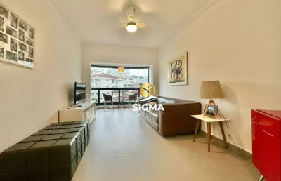 Apartamento com 2 dormitórios à venda, 75 m² por r$ 500.000,00 - jardim astúrias - guarujá/sp