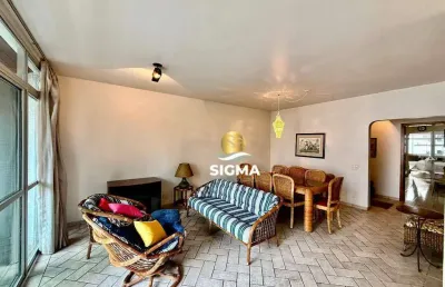 Apartamento com 3 dormitórios sendo 1 suíte à venda, 120 m² por r$ 660.000 - pitangueiras - guarujá/sp.