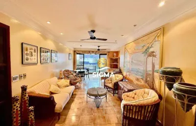 Apartamento com 4 dormitórios sendo 2 suítes à venda, 130 m² por r$ 560.000 - enseada - guarujá/sp.