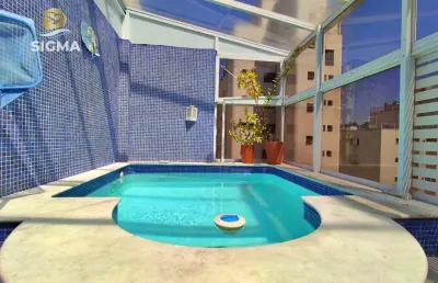 Cobertura com 4 dormitórios à venda, 160 m² por r$ 1.200.000,00 - pitangueiras - guarujá/sp