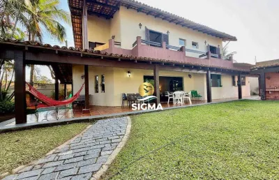 Casa com 4 dormitórios à venda, 320 m² por r$ 1.160.000,00 - praia da enseada - guarujá/sp