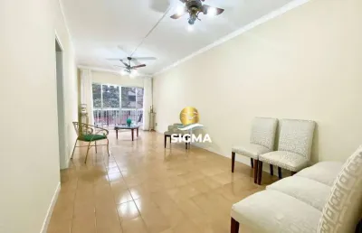 Apartamento com 3 dormitórios  sendo 1 suíte à venda, 84 m² por r$ 490.000 - jardim astúrias - guarujá/sp.