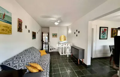 Cobertura com 3 quartos sendo 1 suíte à venda, 160 m² por r$ 700.000 - tombo - guarujá/sp.