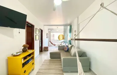 Apartamento com 1 dormitório à venda, 60 m² por r$ 350.000 - jardim astúrias - guarujá/sp.