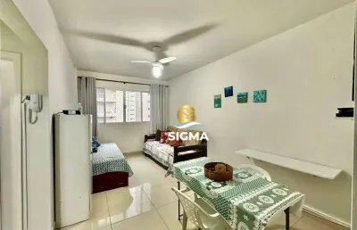 Apartamento com 1 dormitório à venda, 50 m² por r$ 295.000,00 - pitangueiras - guarujá/sp