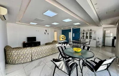 Cobertura com 3 quartos sendo 1 suíte à venda, 200 m² por r$ 1.090.000 - pitangueiras - guarujá/sp.