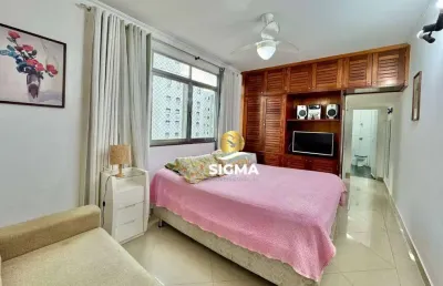 Kitnet com 1 dormitório à venda, 38 m² por r$ 320.000,00 - pitangueiras - guarujá/sp