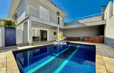 Casa com 4 dormitórios, 320 m² - venda por r$ 1.600.000,00 ou aluguel por r$ 9.850,00/mês - jardim albamar - guarujá/sp