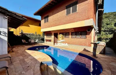 Casa com 4 dormitórios à venda, 220 m² por r$ 1.400.000,00 - balneario praia do perequê - guarujá/sp
