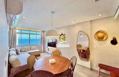 Apartamento com 1 quarto à venda, 55 m² por r$ 636.000 - pitangueiras - guarujá/sp.