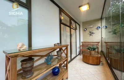 Apartamento com 4 dormitórios sendo 2 suítes  - 2 vagas - pitangueiras - guarujá/sp.