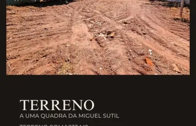 Excelente terreno próximo à miguel sutil para salas comerciais