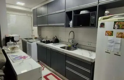 Apartamento à venda no vila bergamo residencial em santa bárbara d'oeste com 2 quartos (1 suíte) e 1 vaga de garagem