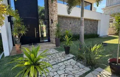 Sobrado alto padrão à venda no condomínio residencial sete lagos em itatiba com 4 quartos (4 suítes) e 2 vagas de garagem cobertas
