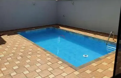 Casa para locação com 3 dormitórios (2 suítes), piscina, 3 vagas de garagem -  aurora, londrina/pr