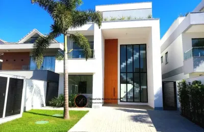 Imperdível! casa de luxo em condomínio no recreio dos bandeirantes, rio de janeiro - 5 quartos, 4 suítes, 2 salas, 2 banheiros, 4 vagas de garagem, 391,52 m².