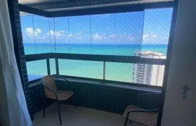 Belíssima vista para o mar. andar super alto, bem ventilado, mobiliado completo.