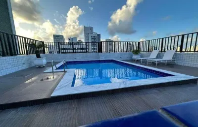Apartamento, 3 quartos, 1 suíte, 2 vagas. no coração de boa viagem, à 250m do mar.