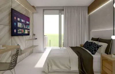 Flat para venda possui 27 metros quadrados com 1 quarto em porto de galinhas - ipojuca - pe