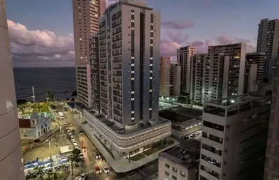 Apartamento na pracinha de boa viagem | vista mar | 1 ou 2 quartos | novo | lazer completo - #recife