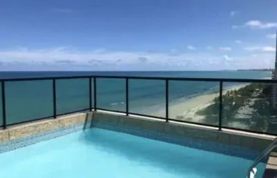 Avenida boa viagem, trecho mais valorizado. nos jardins. vista ampla para o mar, mobiliado completo!