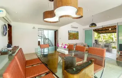 Pé na areia - casa super luxo 01 >>> +/- 1300m² terreno