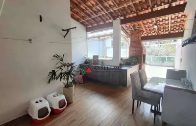 Cobertura à venda, 108 m² por r$ 530.000,00 - vila gilda - santo andré/sp